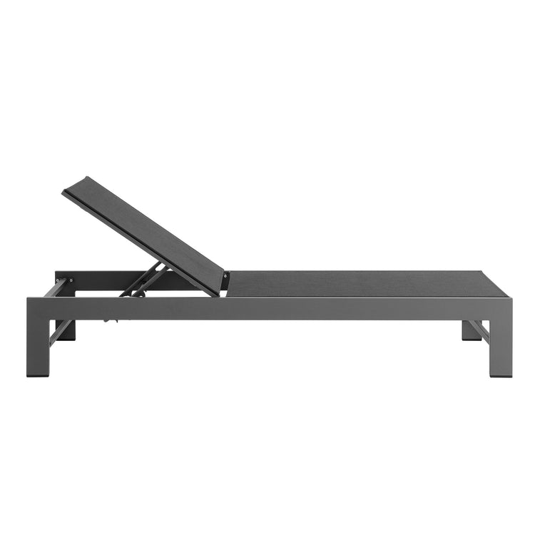 Tahoe Outdoor Patio Mesh and Aluminum Chaise Lounge - Default Title