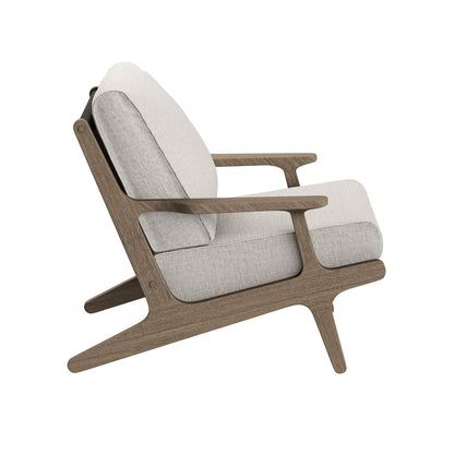Saratoga Outdoor Teak Wood Armchair - Pebble