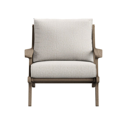 Saratoga Outdoor Teak Wood Armchair - Pebble
