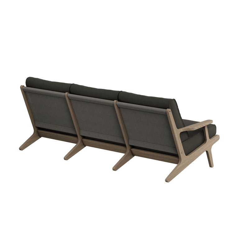 Saratoga Outdoor Teak Sofa - Flint Gray