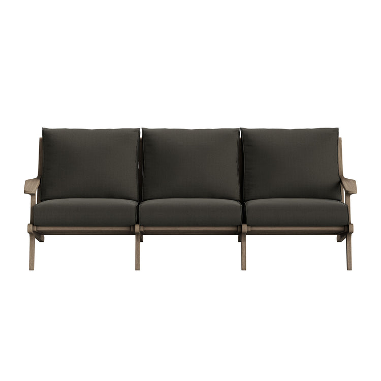 Saratoga Outdoor Teak Sofa - Flint Gray