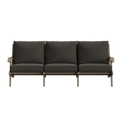 Saratoga Outdoor Teak Sofa - Flint Gray