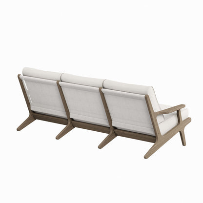 Saratoga Outdoor Teak Sofa - Weathered Gray