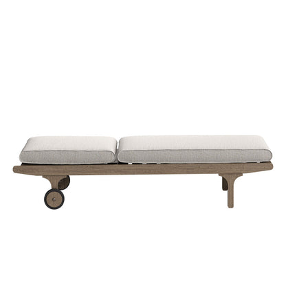 Saratoga Outdoor Teak Chaise Lounge Chair - Pebble