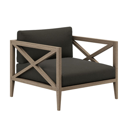 Northlake Outdoor Teak Armchair - Flint Gray