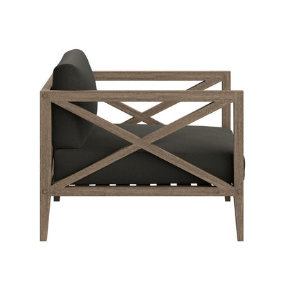 Northlake Outdoor Teak Armchair - Flint Gray