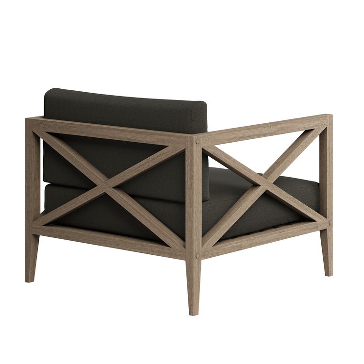 Northlake Outdoor Teak Armchair - Flint Gray