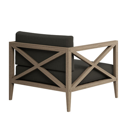 Northlake Outdoor Teak Armchair - Flint Gray