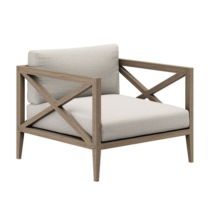 Northlake 5-Piece Outdoor Teak Wood Furniture Set - Pebble