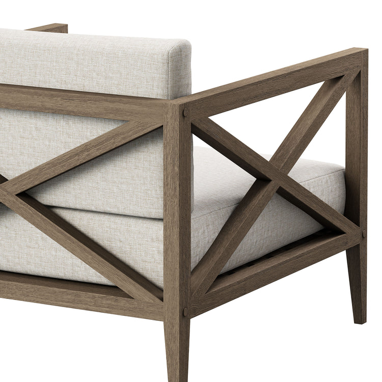 Northlake Outdoor Teak Armchair - Pebble