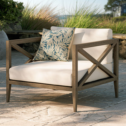 Northlake Outdoor Teak Armchair - Weathered Gray
