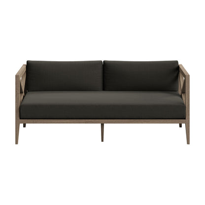 Northlake Outdoor Teak Loveseat - Flint Gray