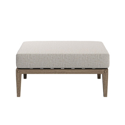 Northlake Outdoor Teak Ottoman - Pebble