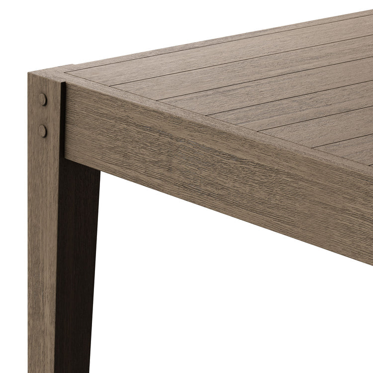 Northlake 7-Piece Outdoor Teak Wood Dining Set - Pebble
