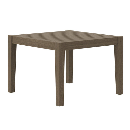 Northlake Square Outdoor Patio Teak Side Table - Default Title
