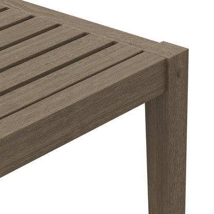 Northlake Square Outdoor Patio Teak Side Table - Default Title