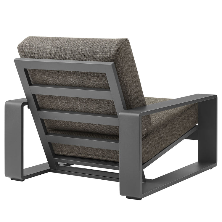 Lirienne Outdoor Patio Aluminum Armchair - Smoke