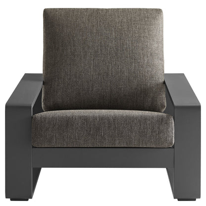 Lirienne Outdoor Patio Aluminum Armchair - Smoke