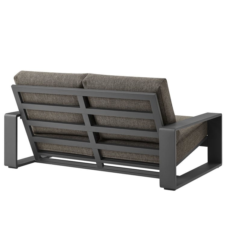 Lirienne 4-Piece Outdoor Patio Aluminum Furniture Set - Smoke