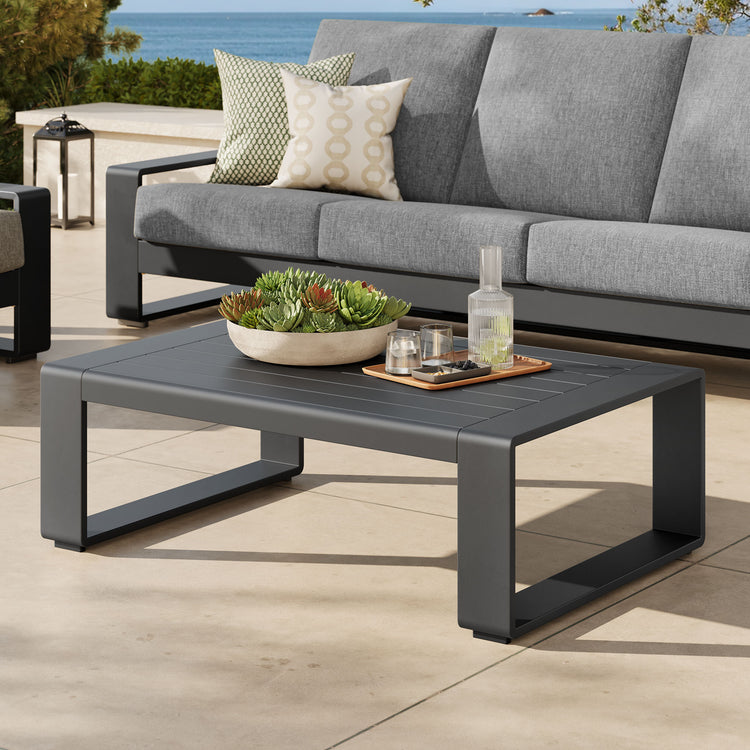 Lirienne Outdoor Patio Aluminum Coffee Table - Default Title