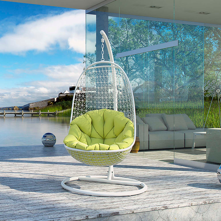 Encounter Swing Outdoor Patio Fabric Lounge Chair - Default Title