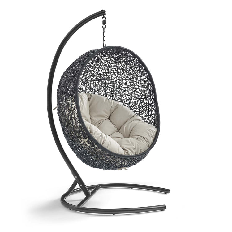 Encase Swing Outdoor Patio Lounge Chair - Beige
