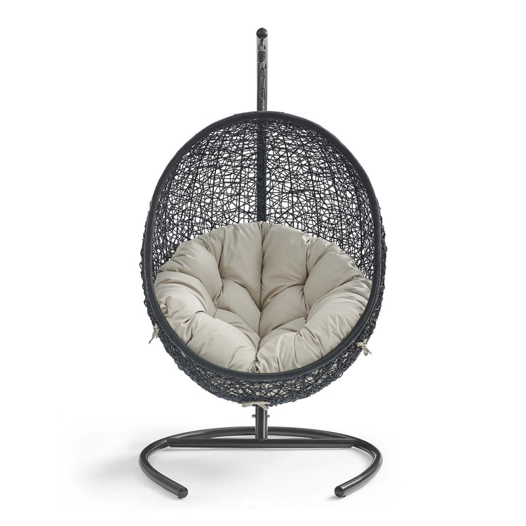Encase Swing Outdoor Patio Lounge Chair - Beige