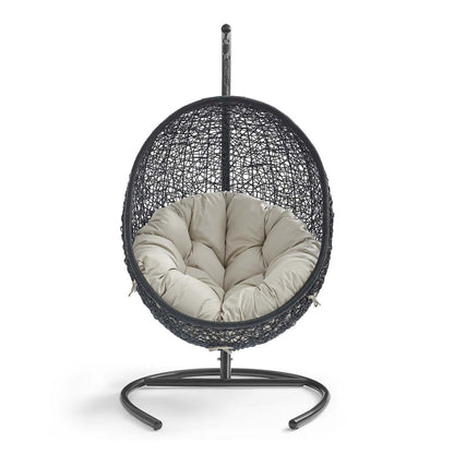 Encase Swing Outdoor Patio Lounge Chair - Beige