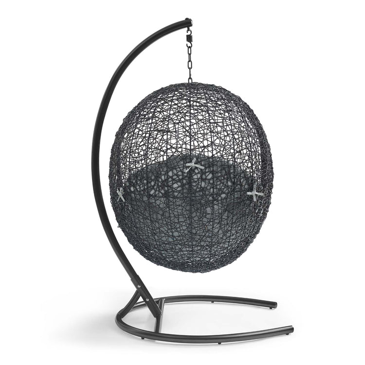 Encase Swing Outdoor Patio Lounge Chair - Gray