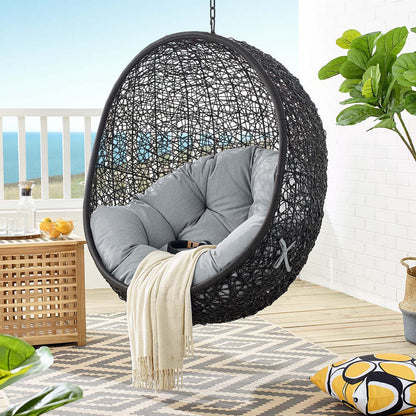Encase Swing Outdoor Patio Lounge Chair - Gray