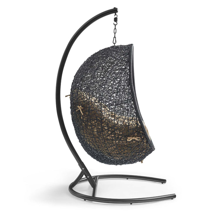 Encase Swing Outdoor Patio Lounge Chair - Mocha