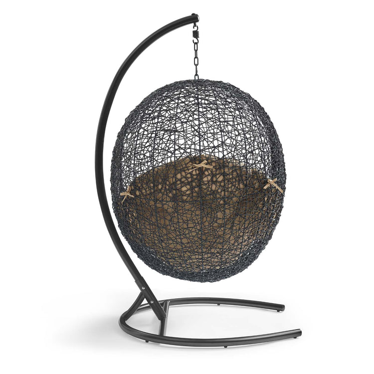 Encase Swing Outdoor Patio Lounge Chair - Mocha