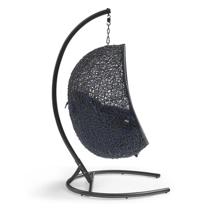 Encase Swing Outdoor Patio Lounge Chair - Navy