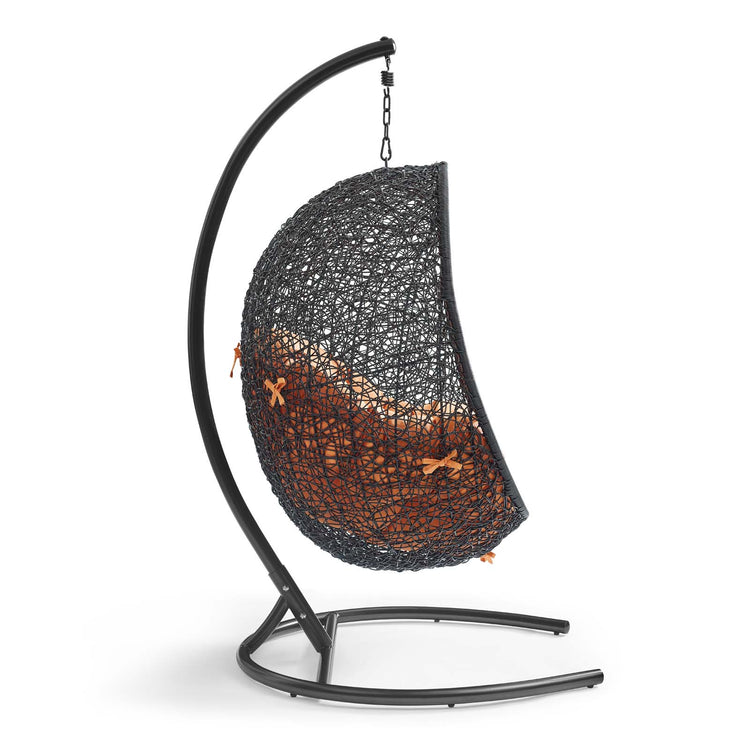 Encase Swing Outdoor Patio Lounge Chair - Orange