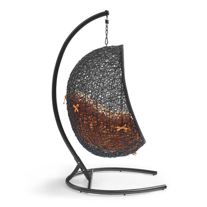 Encase Swing Outdoor Patio Lounge Chair - Orange