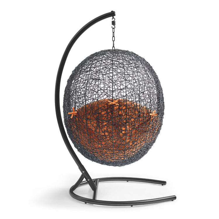 Encase Swing Outdoor Patio Lounge Chair - Orange