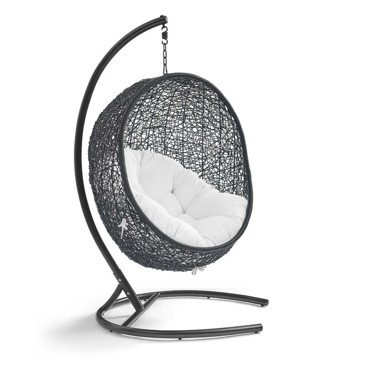 Encase Swing Outdoor Patio Lounge Chair - White