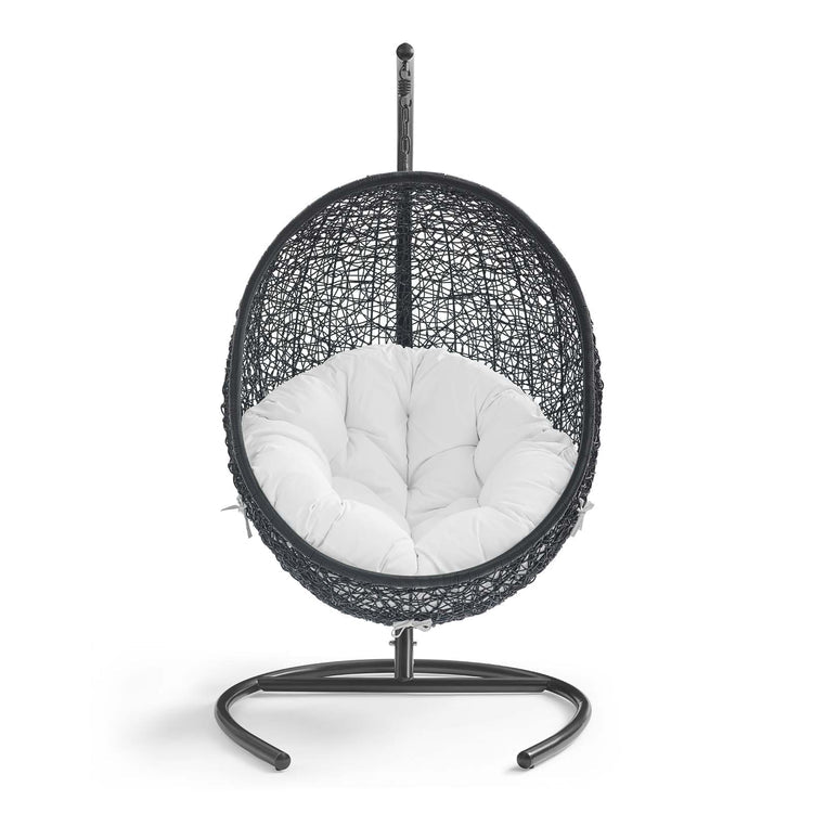 Encase Swing Outdoor Patio Lounge Chair - White