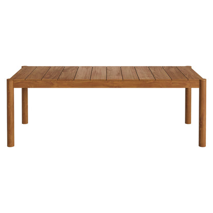 Eleni 7 Piece Outdoor Patio Teak Wood Dining Set - Natural Sail