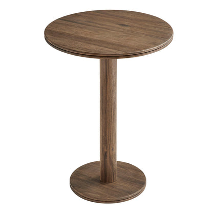 Neo 5-Piece Round Indoor - Outdoor Round Patio Bar Table And Stool Set - Cocoa Brown
