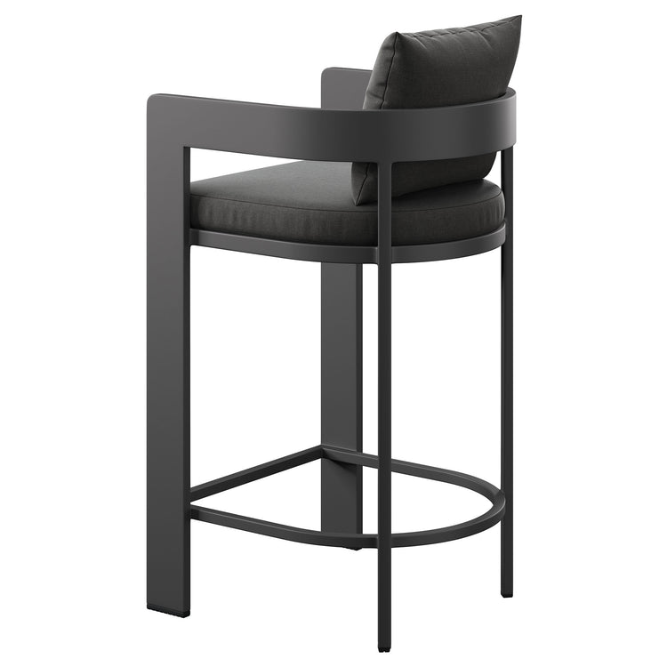 Tahoe Outdoor Patio Aluminum Bar Chair - Charcoal