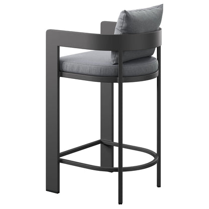 Tahoe Outdoor Patio Aluminum Bar Chair - Gray