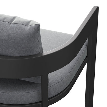 Tahoe Outdoor Patio Aluminum Bar Chair - Gray