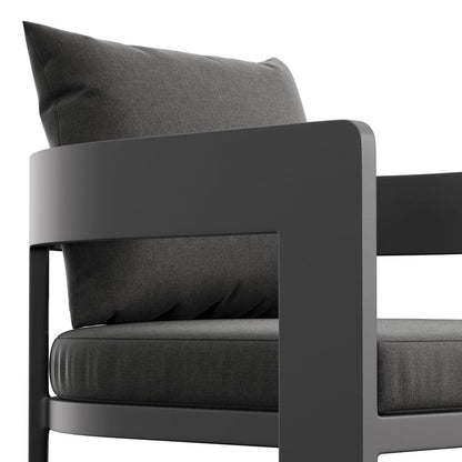 Tahoe Outdoor Patio Aluminum Counter Stool - Charcoal
