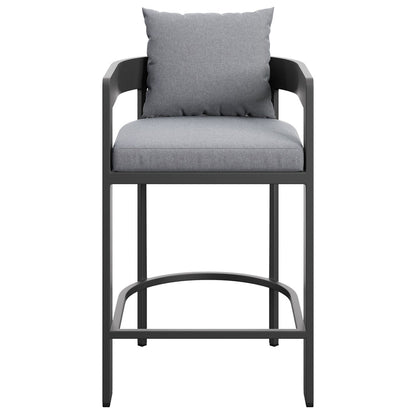 Tahoe Outdoor Patio Aluminum Counter Stool - Gray