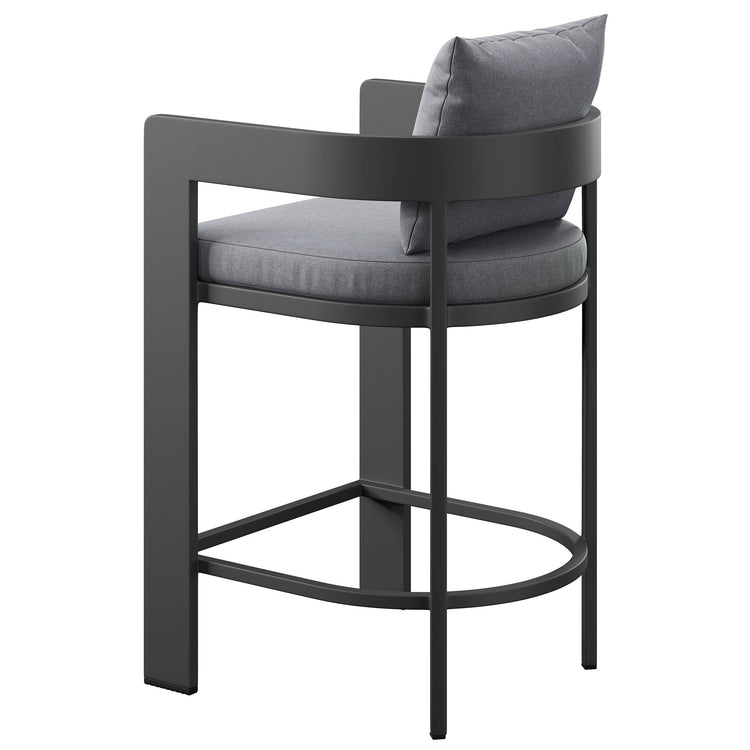 Tahoe Outdoor Patio Aluminum Counter Stool - Gray
