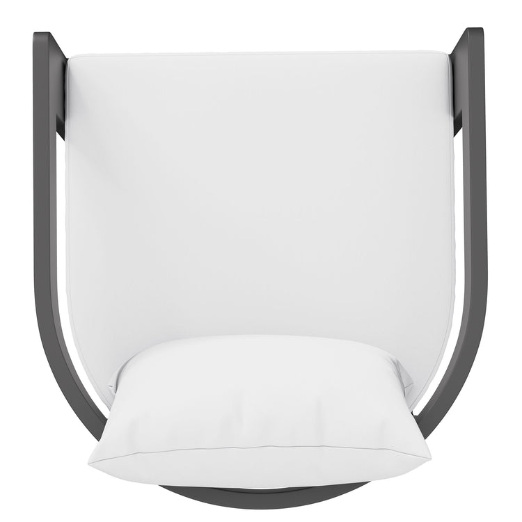 Tahoe Outdoor Patio Aluminum Counter Stool - White