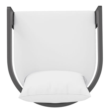 Tahoe Outdoor Patio Aluminum Counter Stool - White