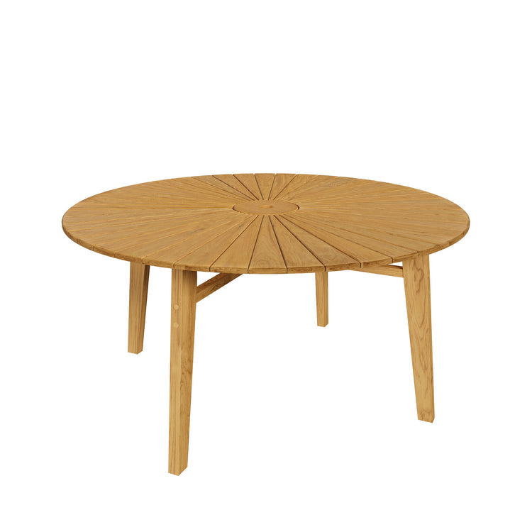 Cielo 59" Sunburst Outdoor Teak Dining Table - Default Title