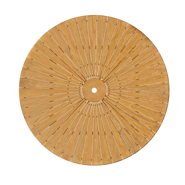 Cielo 59" Sunburst Outdoor Teak Dining Table - Default Title